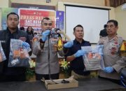 Kapolres Bantaeng Pimpin Press Release Hasil Ungkap Kasus Penikaman Ajudan Pribadi Salah Satu Calon Bupati