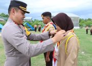 Kapolres Majene Buka Perkemahan Penerimaan Tamu Saka Bhayangkara Polres Majene Tahun 2024
