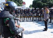Polres Majene dan Kodim 1401 Majene Gelar Latihan Pengendalian Massa Persiapan Pilkada Serentak 2024