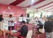 Kapolres Sidrap Kerahkan Personel untuk Amankan Simulasi Pemungutan dan Perhitungan Suara KPU