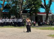 Personil Polres Pinrang Melaksanakan Pengamanan Kampanye Akbar Paslon Bupati Pinrang Nomor Urut Satu