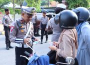 Tekan Angka Pelanggaran Lalu Lintas, Satlantas Polres Majene Gelar Operasi di Jl. Jend. Sudirman