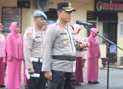 Kapolres AKBP Muhammad Rosid Pimpin Upacara Serah Terima Jabatan Dan Pisah Sambut Kasat Resnarkoba Polres Wajo