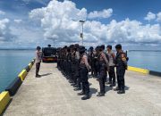 Personel Polres Bone bersama Brimob Batalyon C Gelar Latihan Menembak Flashball