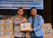 Dukung Program Keluarga Sejahtera Nasional, Polres Maros Terima Bantuan Paket Sembako BRI Maros