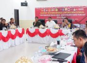 Polres Tator Gelar Rakor Lintas Sektoral Kesiapan Pengamanan TPS Dan Distribusi Logistik Pilkada 2024