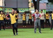 Polres Luwu Gelar Olahraga Bersama Dan Pemeriksaan Kesehatan Personil Jelang Pemungutan Suara Pilkada 2024