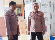 Jelang Pendistribusian Logistik, Polres Maros Jaga Ketat Gudang Logistik