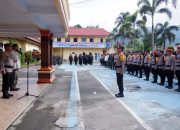 Kapolres Tana Toraja Pimpin Apel Pergeseran Pasukan Pengaman TPS