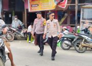 Personel Sat Samapta Polres Mamasa Laksanakan Patroli Jalan Kaki Untuk Jaga Keamanan dan Ketertiban Wilayah Hukum Polres Mamasa