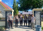 Polres Majene Gelar Patroli dan Pengamanan Ibadah Minggu di Gereja-Gereja Kota Majene