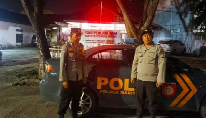 Polsek Maritengngae Intensifkan Patroli Blue Light, Pastikan Keamanan Jelang Nataru