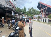 Sat Lantas Polres Mamasa Gelar Patroli Jalan Kaki Untuk Menjaga Kelancaran dan Keselamatan Lalu Lintas