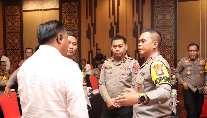 Kapolres Sidrap Hadiri Rakor Linsek Pengamanan Natal 2024 dan Tahun Baru 2025 di Makassar