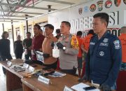 Kapolres Bone Pimpin Press Release Hasil Ungkap 6 Pelaku dan 1,2 Kg Sabu Diamankan di Sidrap