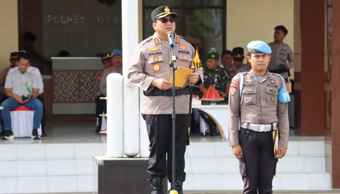 Pastikan Siap Amankan Nataru, Kapolres Toraja Utara Pimpin Apel Gelar Pasukan Ops Lilin Pallawa 2024