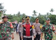 Kapolres Maros Cek Lokasi Pasca Banjir di Cendrana