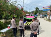 Sat Samapta Polres Mamasa Laksanakan Patroli Jalan Kaki Guna Jaga Kamtibmas Aman di Wilkum Polres Mamasa