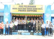 Kapolres Soppeng Cek Pos Pengamanan Ops Lilin 2024