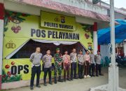 Personel Polres Mamasa Laksanakan Pengamanan Pos Pelayanan Ops Lilin Marano 2024