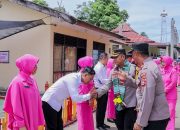 Kapolres Pinrang dan Ketua Bhayangkari Cabang Pinrang Kunjungi Polsek Patampanua