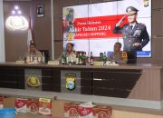 Kapolres Soppeng Pimpin Press Release Terkait Situasi Kamtibmas dan Pencapaian di 2024