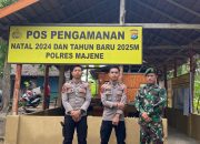 Operasi Lilin 2024: Personel Polres Majene dan TNI Amankan Objek Wisata Selama Libur Nataru