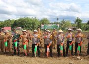 Implementasi Program Ketahanan Pangan Presiden, Kapolda Sulsel bersama PJU dan Forkopimda Bone Tanam Jagung di Bolli