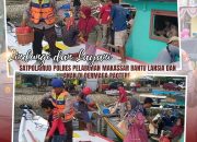 Lindungi dan Layani: Satpolairud Polres Pelabuhan Makassar Bantu Lansia dan Anak di Dermaga Paotere