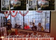 Kebersamaan di Malam Hari: Polri dan Satkamling Wujudkan Keamanan di Kecamatan Wajo