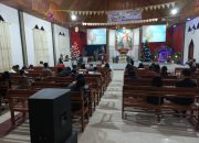 Polsek Sumarorong Laksanakan Pengamanan Ibadah Tutup Tahun 2024 di Gereja Musafir Sumarorong