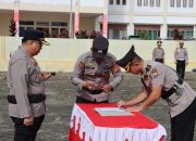 Kapolres Pimpin Upacara Pelantikan dan Sertijab di Lingkungan Polres Toraja Utara