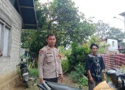 Bhabinkamtibmas Polsek Mambi Aktif Memantau Situasi Kamtibmas di Desa Indobanua