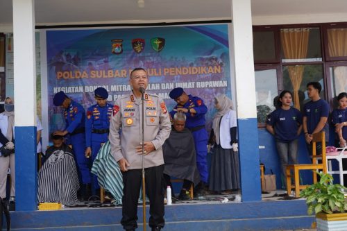 Melalui Program Dokpol Mitra Sekolah dan Jumat Rupawan, Kapolda Sulbar Tebar Inspirasi di SDN Padang Baka
