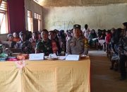 Personel Polsek Pana Monitoring dan Pengamanan Ibadah Perayaan Natal SMPN 1 Tabang