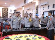 Tim Itwasum Mabes Polri Kunjungi Polres Pinrang untuk Monev Ketahanan Pangan dan Pemeriksaan Senjata Api