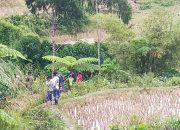Bhabinkamtibmas Polsek Mambi Tinjau Lokasi Pembangunan Irigasi di Desa Saluassing
