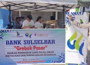 Personel Polsek Mambi Lakukan Pengamanan Pasar dan Himbauan Keselamatan di Jalan Poros Mambi-Mamuju