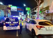 Patroli Blue Light Sat Lantas Polres Parepare, Pelihara Kamseltibcar di Malam Akhir Pekan