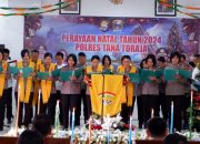 Tampil Memukau, Paduan Suara Polres Tator Mendapatkan Pujian