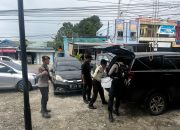 Personel Sat Samapta Polres Mamasa Kawal Dana Bank BPD dengan Aman