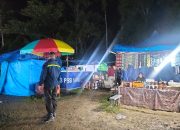 Polsek Mambi Monitoring dan Mengamankan Pasar Malam di Lapangan Sepak Bola Mambi
