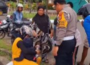 Heroik, Kasat Lantas Polres Pinrang Tolong Ibu dan Balita Yang Alami Kecelakaan