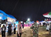 Personel Polsek Mambi Monitoring Sekaligus Laksanakan Kegiatan Pengamanan Pasar Malam di Mambi