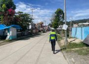 Satlantas polres mamasa gelar patroli jalan kaki untuk tingkatkan keselamatan lalulintas