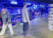 Personel Polsek Mambi Monitoring dan Pengamanan Pasar Malam di Mambi Situasi Aman dan Kondusif