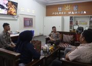 Kapolres Mamasa Sambut Kujungan Pincab Bank Mandiri Polewali di Polres Mamasa