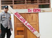 Bhabinkamtibmas Polsek Mamasa Monitoring Penyegelan Gedung SMK Negeri Lambanan