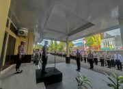 Kapolres Parepare Pimpin Upacara Kenaikan Pangkat Pengabdian Personel Polres Parepare, Ini Pesan Kapolres Parepare…!!!