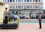 Kapolres Gowa Pimpin Upacara Korps Raport Kenaikan Pangkat Perwira Pengabdian